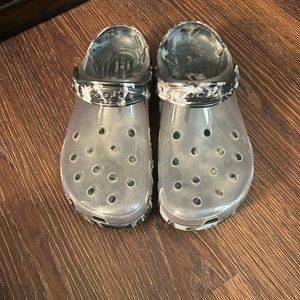 Clear crocs. Size 10 women